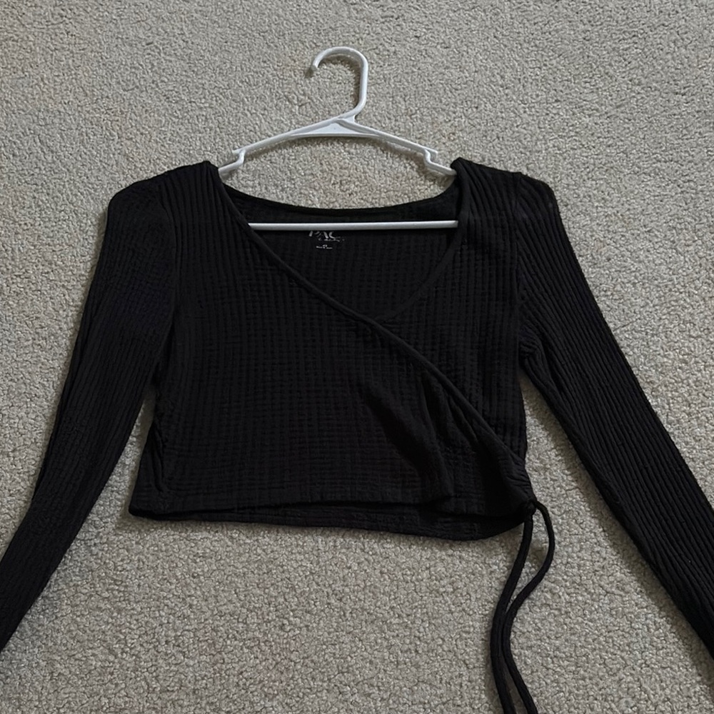 Pacsun Black Cropped Long Sleeve
